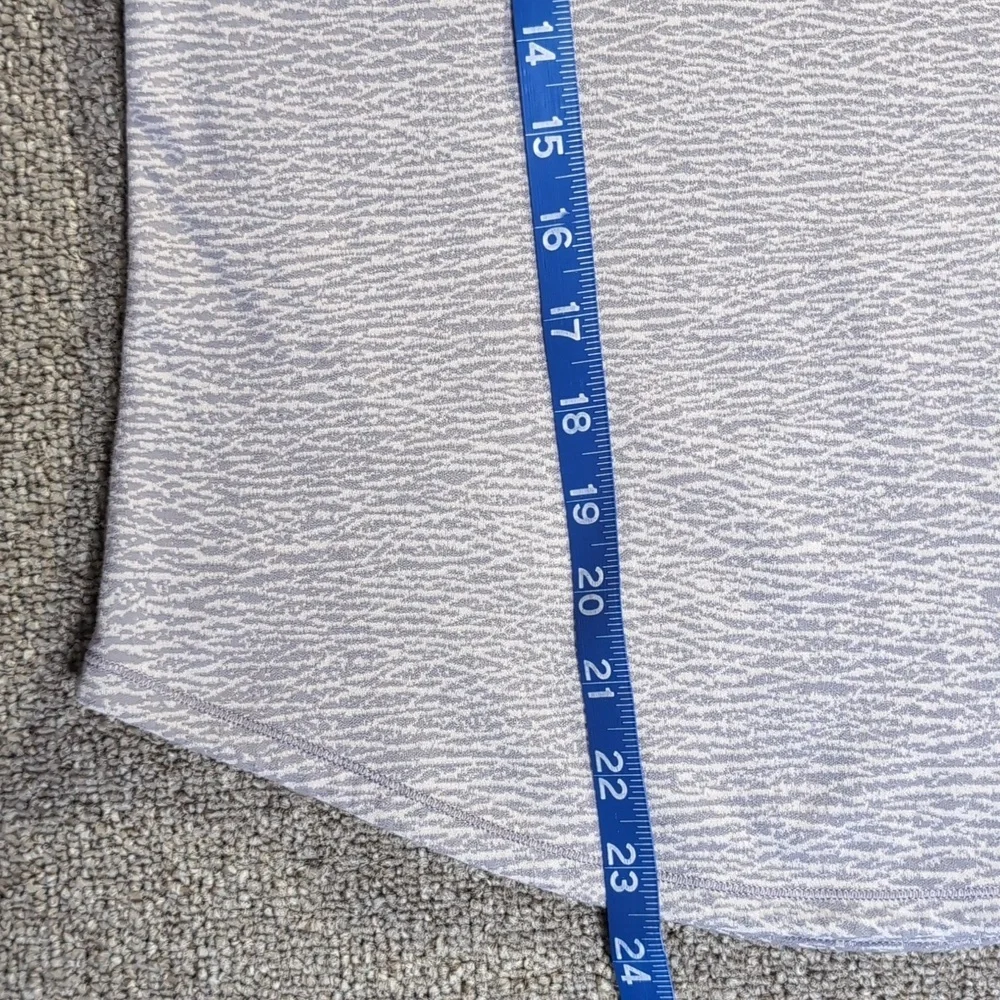 Lululemon Lost In Pace Long Sleeve - Sheer Luon Pebble Jacquard Grey Size 8
